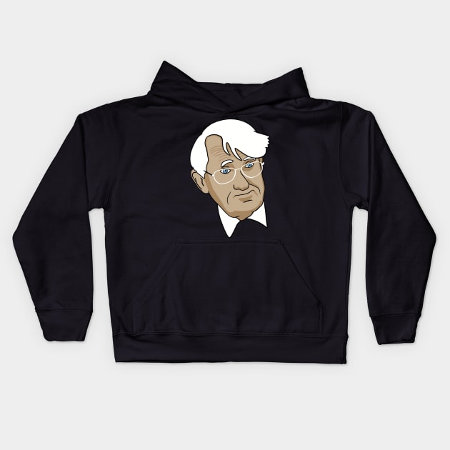 Jürgen Habermas Minimal Portrait - Philosophy Kids Hoodie by isstgeschichte